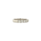 vintage Witgouden memoire ring met diamant 14 krt