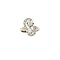vintage Witgouden ring met diamant 14 krt