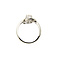 vintage Witgouden ring met diamant 14 krt