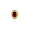 vintage Gouden ring met granaat 14 krt