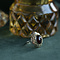 vintage Gouden ring met granaat 14 krt