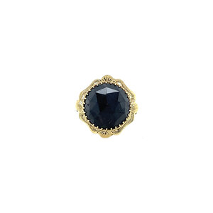 Gouden ring met granaat 14 krt