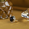 vintage Gold ring with garnet 14 carat