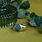 vintage Twiggy ring 14 kt - Royal Green