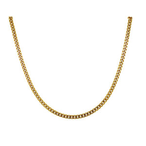Gold gourmet length necklace 14 carat