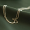 vintage Golden gourmet link necklace 14 carat
