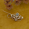 vintage Rose gold brooch with pearl and opal 14 krt