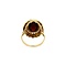 vintage Gold ring with garnet 14 kt