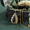 vintage Gouden hanger met granaat 14 krt