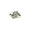 vintage Witgouden ring met wit en zwart diamant 18 krt