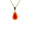vintage Gold pendant with carnelian 14 carat