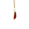 vintage Gold pendant with carnelian 14 carat