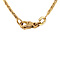 vintage Gouden collier met diamant en saffier hanger 14 krt