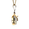 vintage Gouden handtas hanger met diamant 14 krt