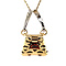 vintage Gouden handtas hanger met diamant 14 krt