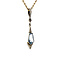 vintage Gold pendant with spinel and rose diamond 14 krt