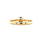 vintage Gouden solitair ring met diamant 14 krt