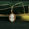 vintage Gold pendant with cameo 14 kt