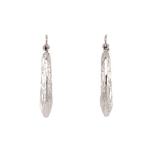 White gold fantasy earrings 14 krt