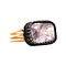 vintage Gouden ring met rozenkwarts en diamant 14 krt/835