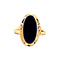 vintage Gold ring with heliotrope 14 krt