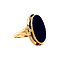 vintage Gold ring with heliotrope 14 krt