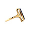 vintage Gold ring with heliotrope 14 krt