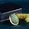 vintage Gold ring with turquoise 14 kt