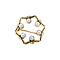 vintage Gold brooch with pearl 14 kt