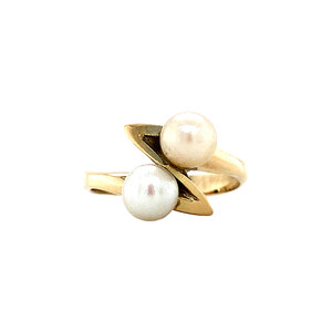 Fantasy ring with pearl 12 kt