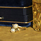 vintage Fantasie ring met parel 12 krt