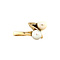 vintage Fantasie ring met parel 12 krt