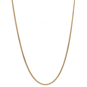 Gold length necklace gourmet 53 cm 14 krt