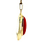 vintage Hanger met bloedkoraal 8 krt
