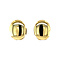 vintage Gold creoles with sapphire 14 kt