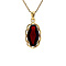 vintage Gold pendant with garnet 14 krt