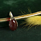 vintage Gouden hanger met carneool 14 krt
