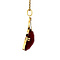 vintage Gold pendant with carnelian 14 kt