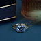 vintage Gouden ring met blauwe spinel 14 krt