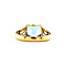 vintage Gold ring with blue spinel 14 krt