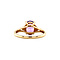 vintage Ring met amethist en diamant 9 krt
