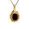 vintage Gold garnet pendant 14 kt