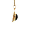 vintage Gouden hanger granaat 14 krt