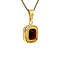 vintage Gold pendant with garnet 14 krt