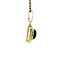 vintage Gouden hanger met granaat 14 krt