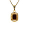 vintage Gold pendant with garnet 14 krt
