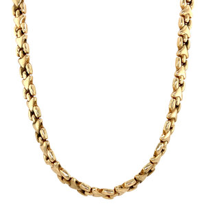 Gold fantasy necklace 14 krt