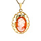 vintage Gold pendant with cameo 14 kt