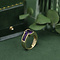 vintage Gold ring with amethyst 18 krt