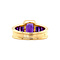 vintage Gold ring with amethyst 18 krt